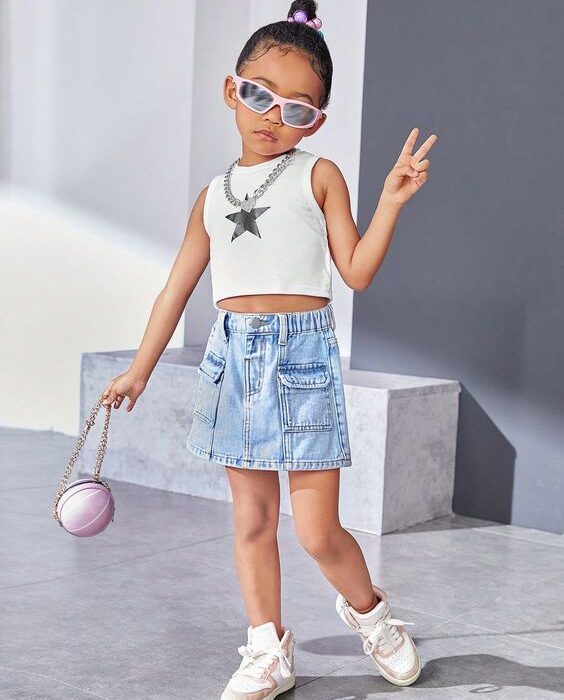 Denim Skirt for Girls