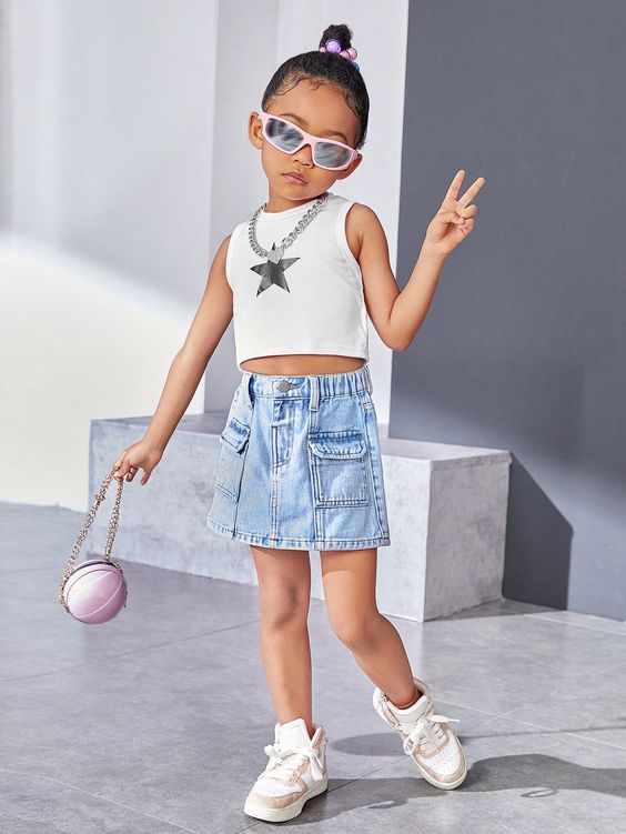 Denim Skirt for Girls