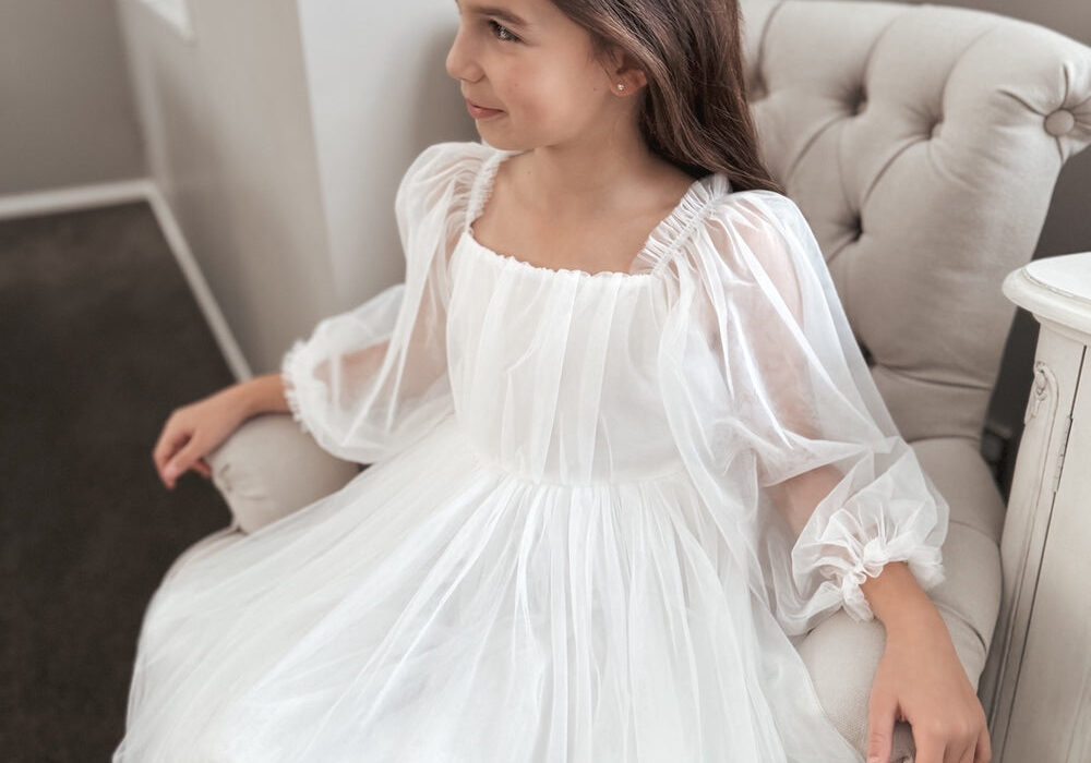 Girls White Dress