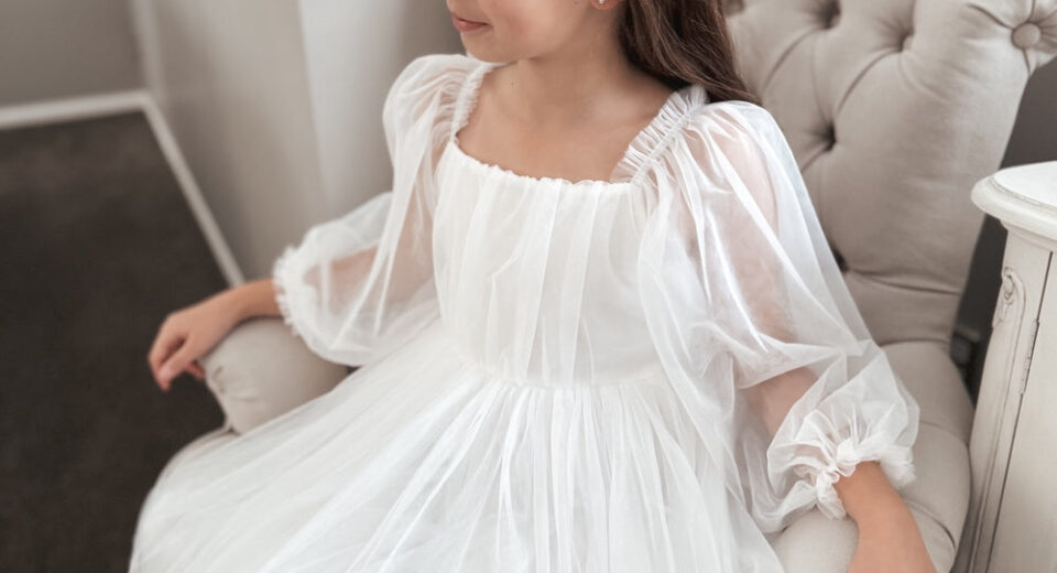 Girls White Dress