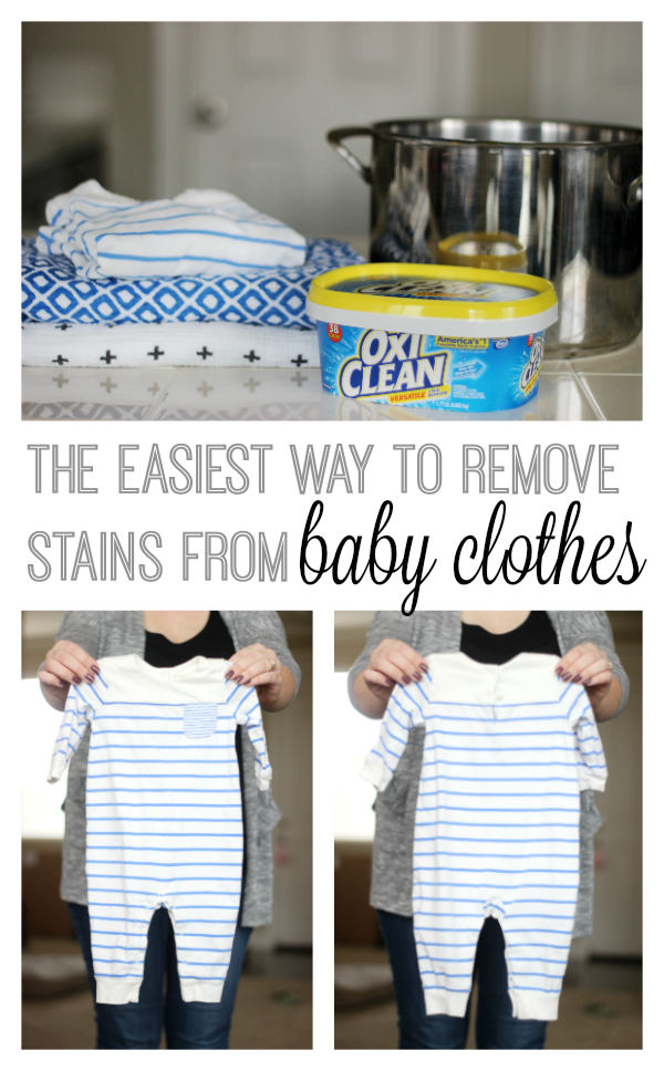 How to Get Stains Out of Baby Clothes