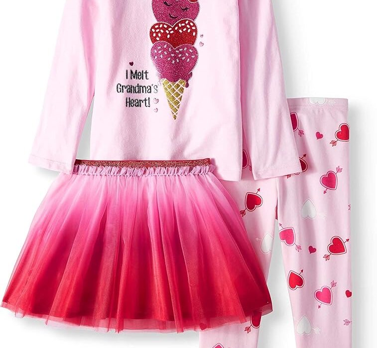 Celebrating Valentine’S Day With Pink Hearts Toddler Dress