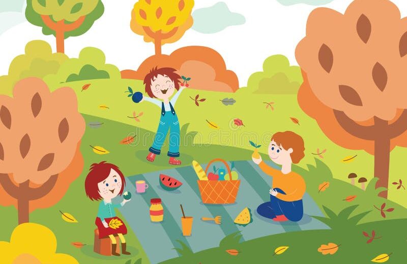 How to Style Kids for an Autumn Picnic
