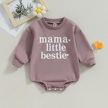 Showcasing Sweetness in Long Sleeve Mamas Boy Baby Bodysuit