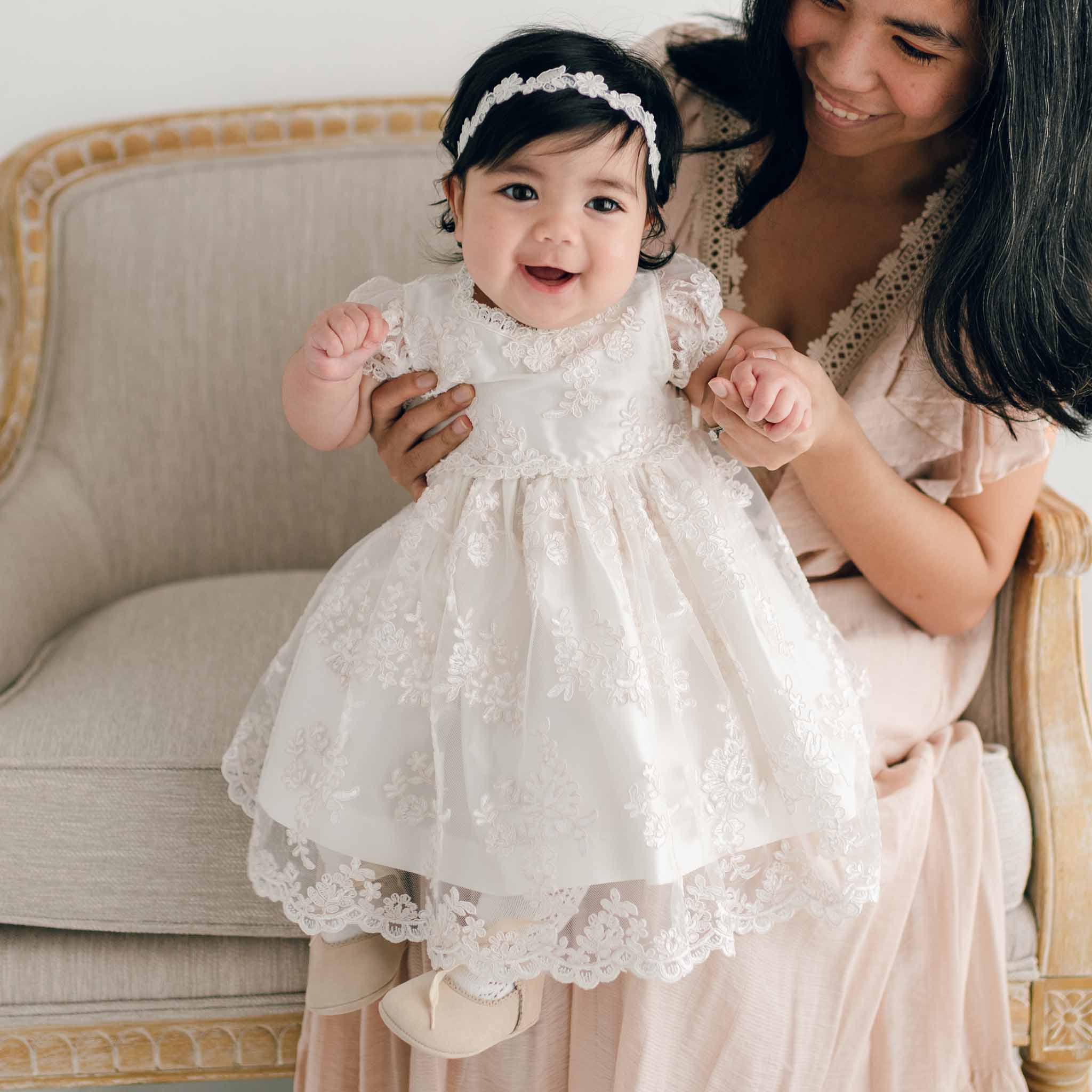 Silk Baptism Dress Options