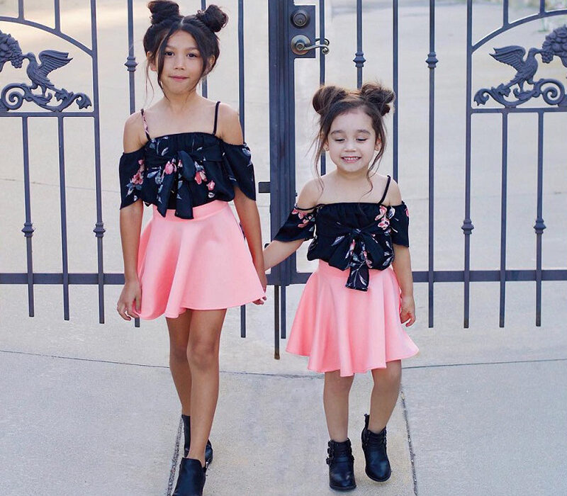 Girls' Floral Tops