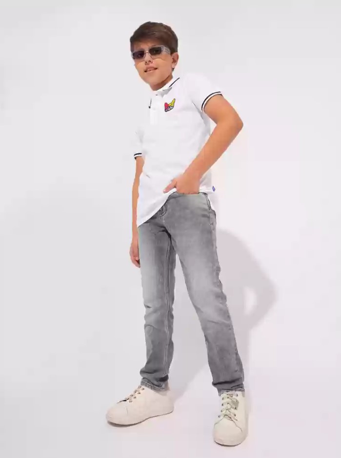 Light Grey Straight Fit Jeans Must-Have in Boys Winter Wardrobes