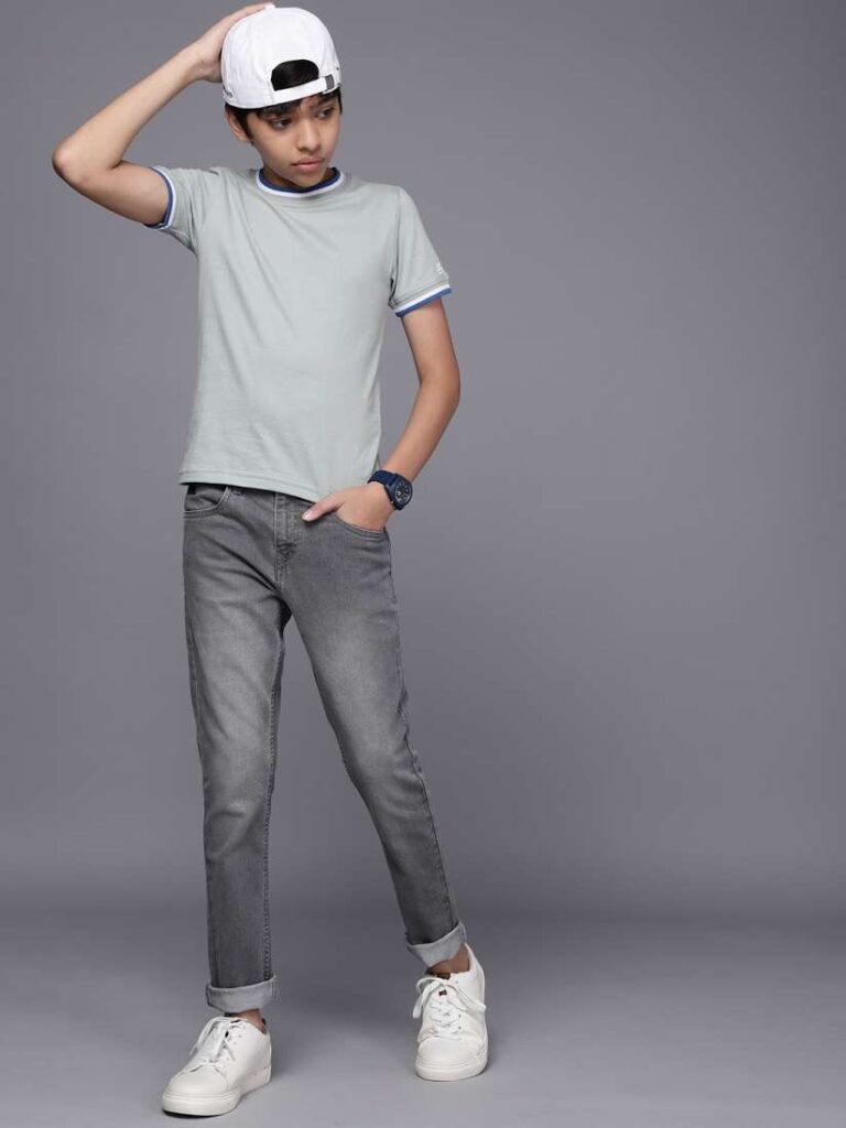 Light Grey Straight Fit Jeans Must-Have in Boys Winter Wardrobes