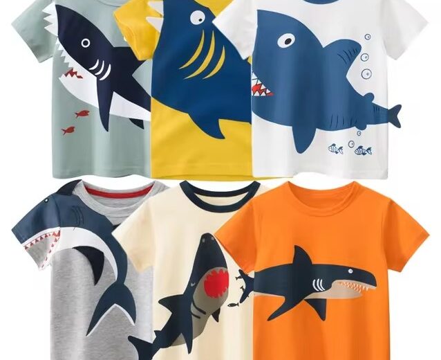 Shark-Printed T-Shirts