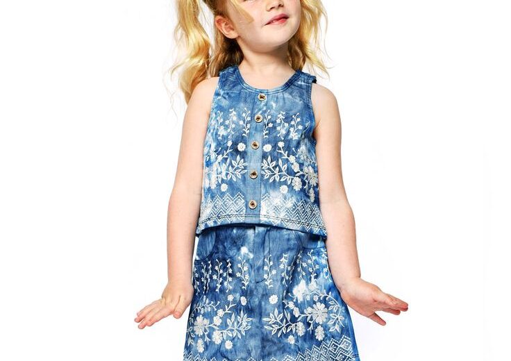 Trendy Blue Cotton Tops for Chic