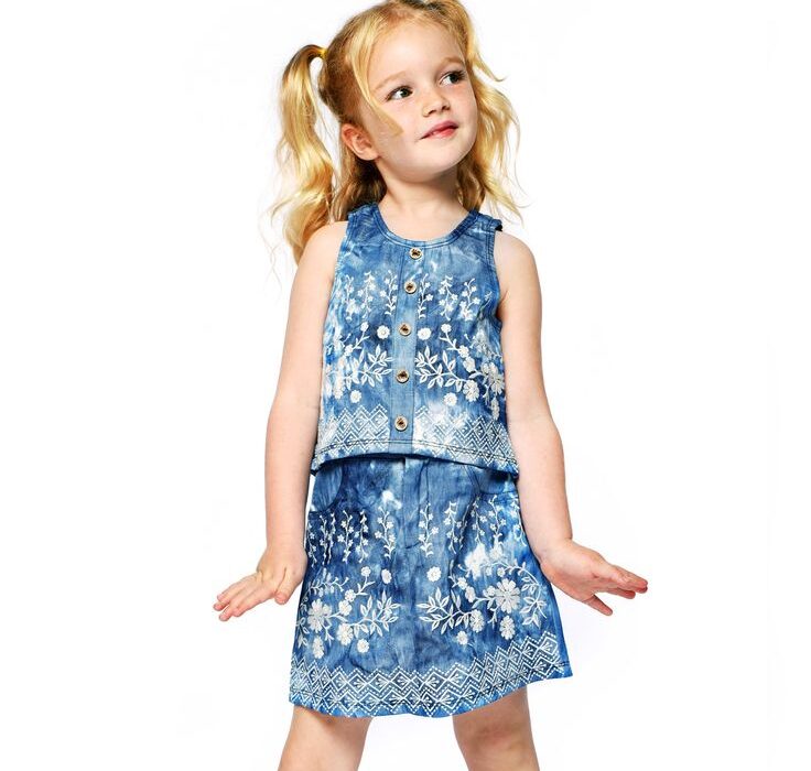 Trendy Blue Cotton Tops for Chic
