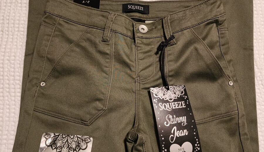Add a Pop of Green With Boys Slim Fit Stretch Chinos