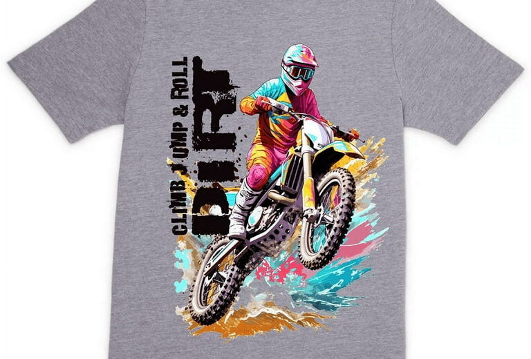 Boys Blue Grey Jump Print T-Shirts: A Sporty Addition to Every Wardrobe