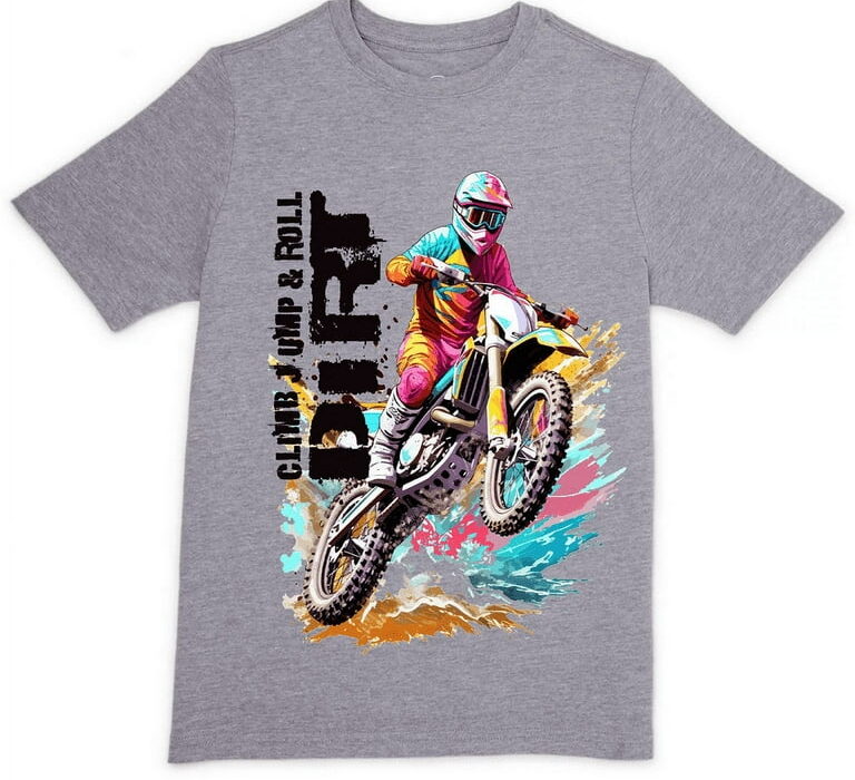 Boys Blue Grey Jump Print T-Shirts: A Sporty Addition to Every Wardrobe