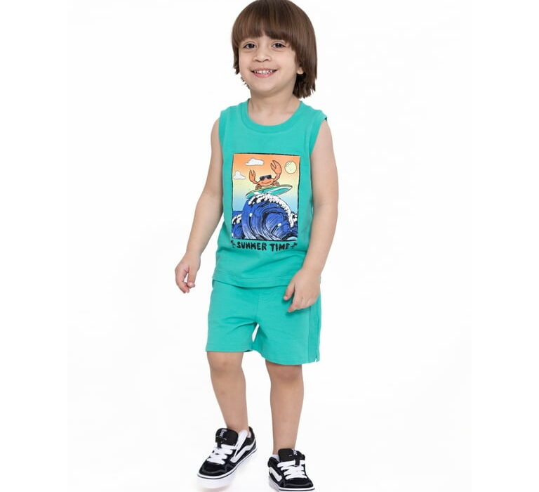 Boys Blue Printed Pull-On Shorts: Fun And Functional for Summer