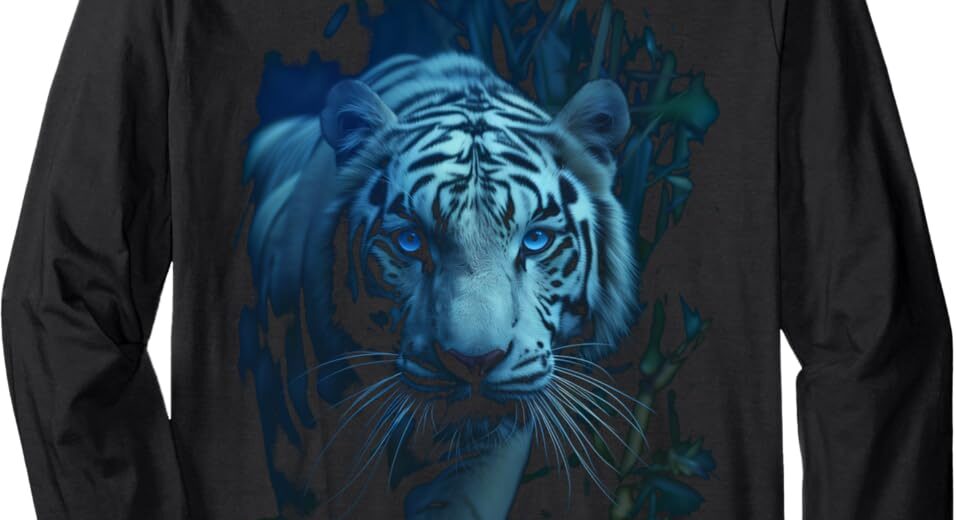 Boys Blue Tiger Print T-Shirts: Wild And Fashionable