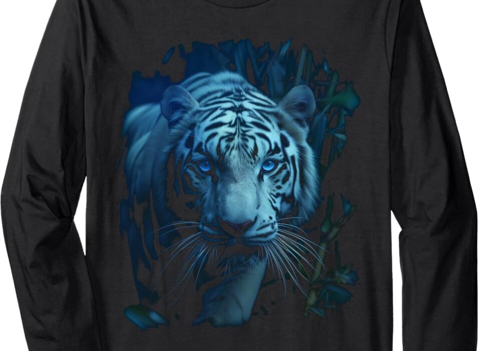 Boys Blue Tiger Print T-Shirts: Wild And Fashionable