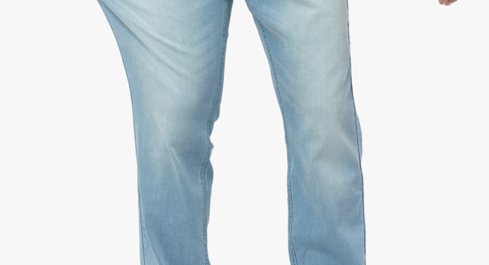 Comfort Meets Style: Boys Light Blue Denim Comfort Fit Joggers