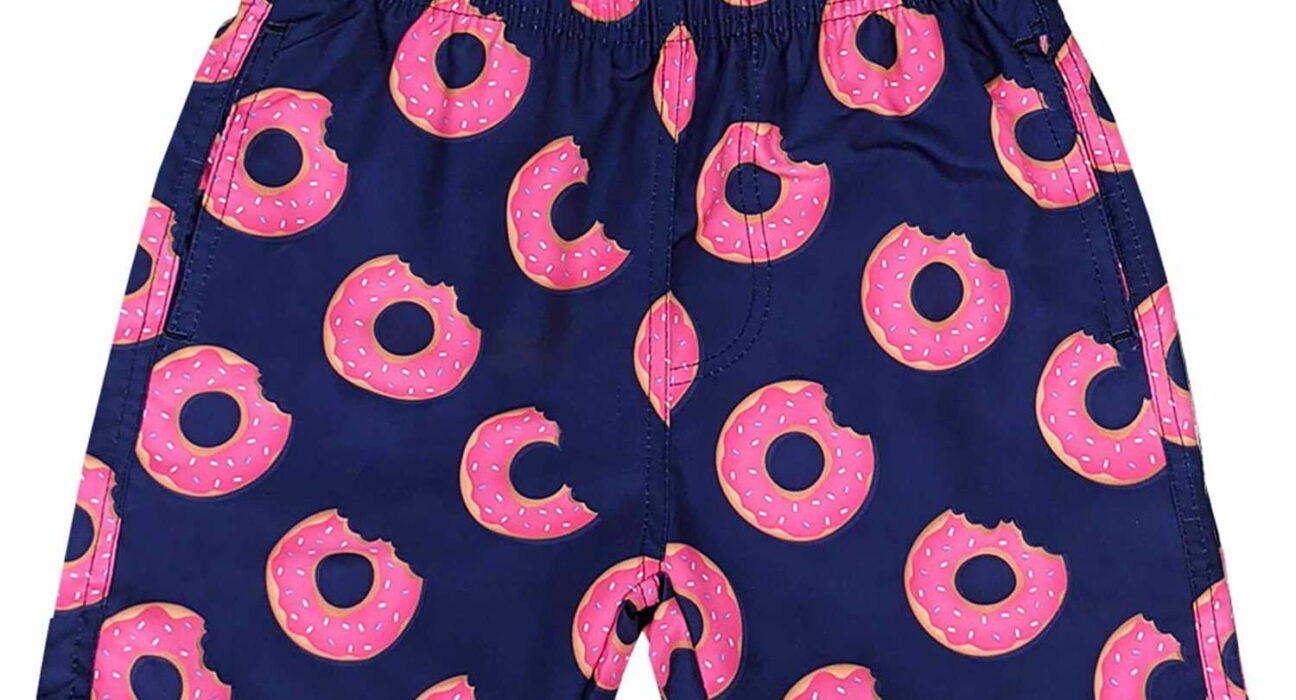 Cool And Fun: Boys Navy Watermelon Print Shorts for Summer
