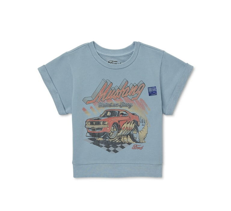 Cruise in Style: Kids Blue Car Printed Denim Shorts