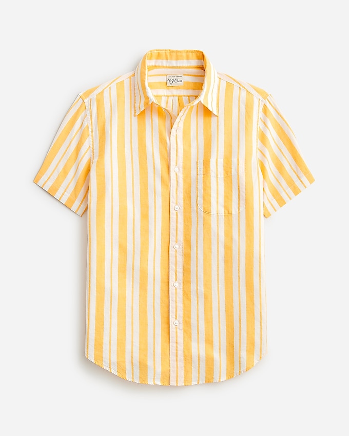 Fashion With Kids Orange And Yellow Cotton Slub Shirts