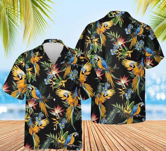Girls Blue Palm Printed Cotton Tops: A Breezy Summer Essential