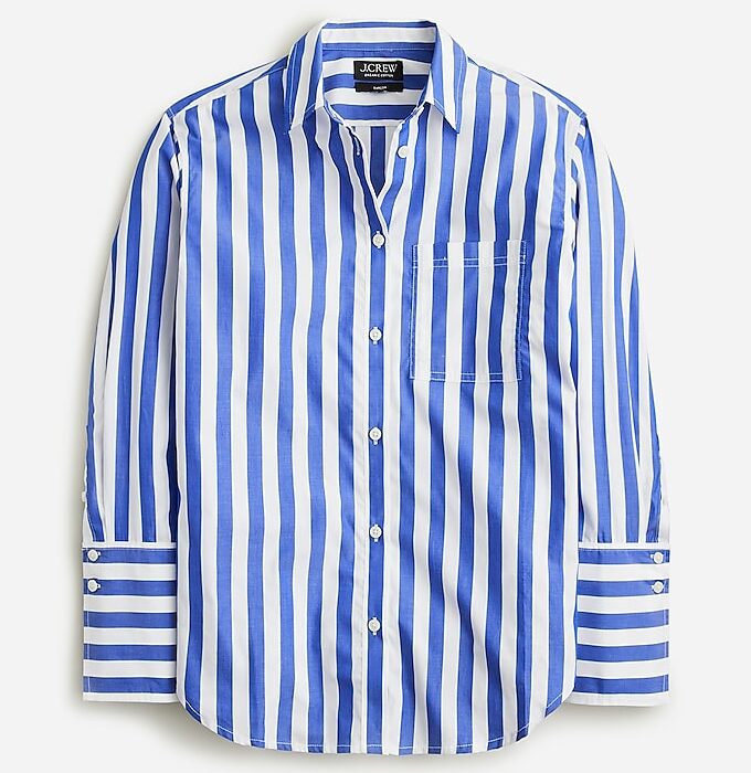 Girls Light Blue Stripe Cotton Tops: A Versatile Wardrobe Staple