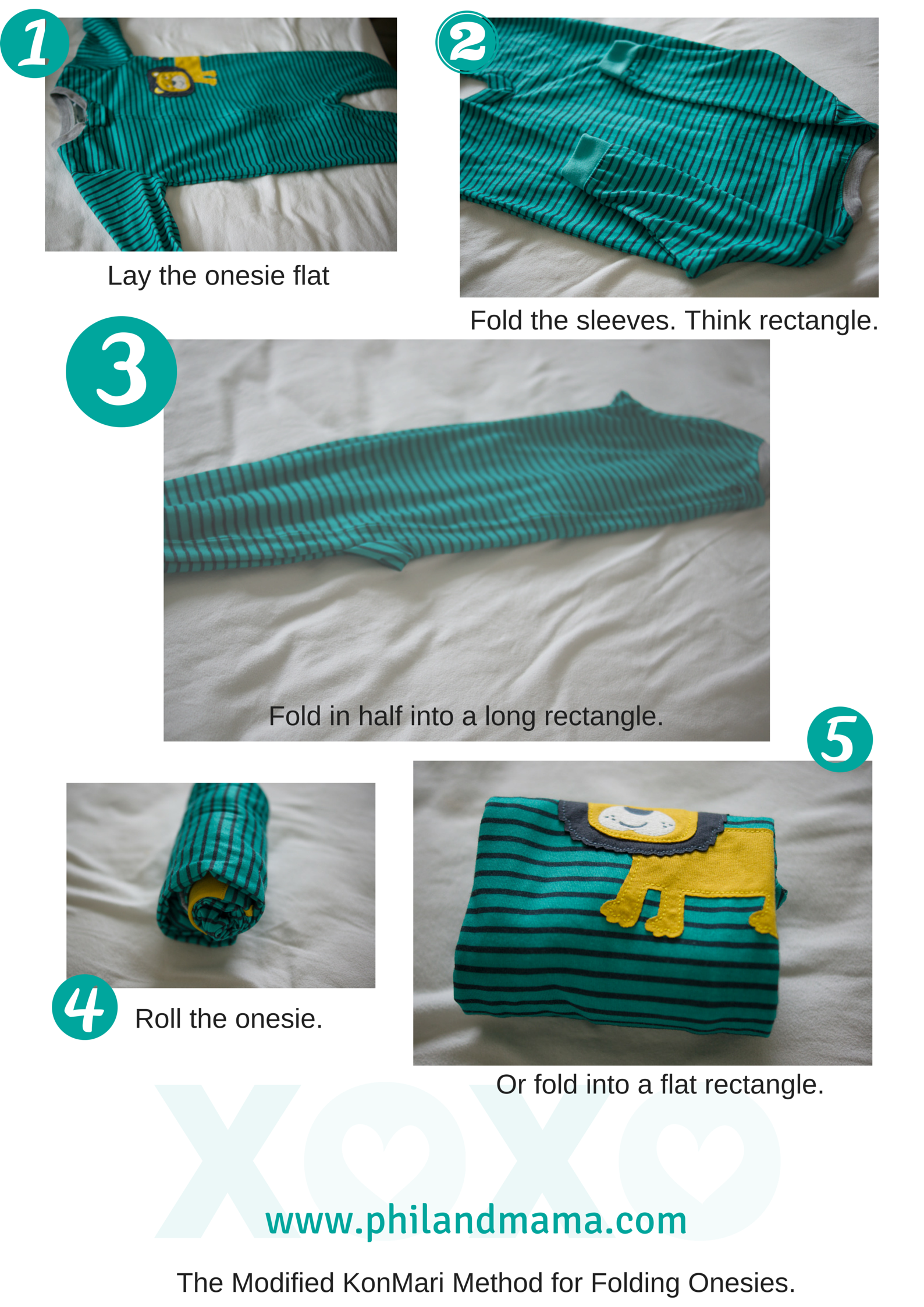 How to Fold Baby Footie Pajamas