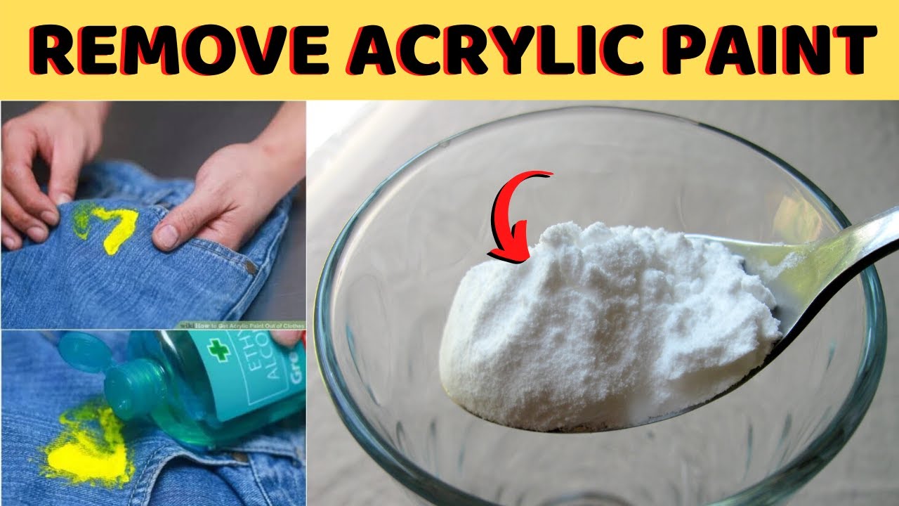 How to Get Dried Acrylic Paint Out of Clothes
