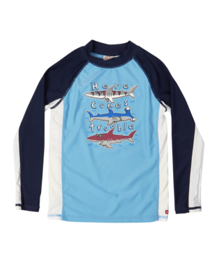 Make a Splash: Teal Blue Fish Print T-Shirts for Boys