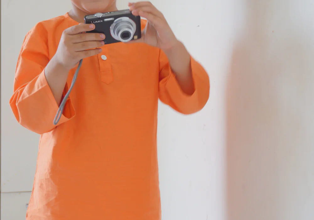 Orange Kurta for Baby Girl & Baby Boy : A Vibrant And Comfortable Wardrobe Essential