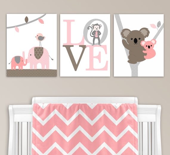 Playful Prints: Kids Pink Monkey Print And Navy Flamingo Print Shirts
