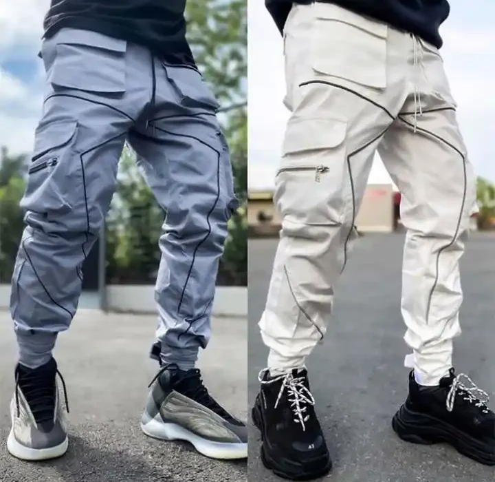 Reflective Style: Boys Grey Knit Joggers for Trendy Winter Looks