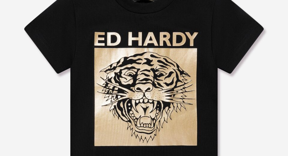 Roaring in Style: Boys Navy Aop Tiger Print T-Shirts