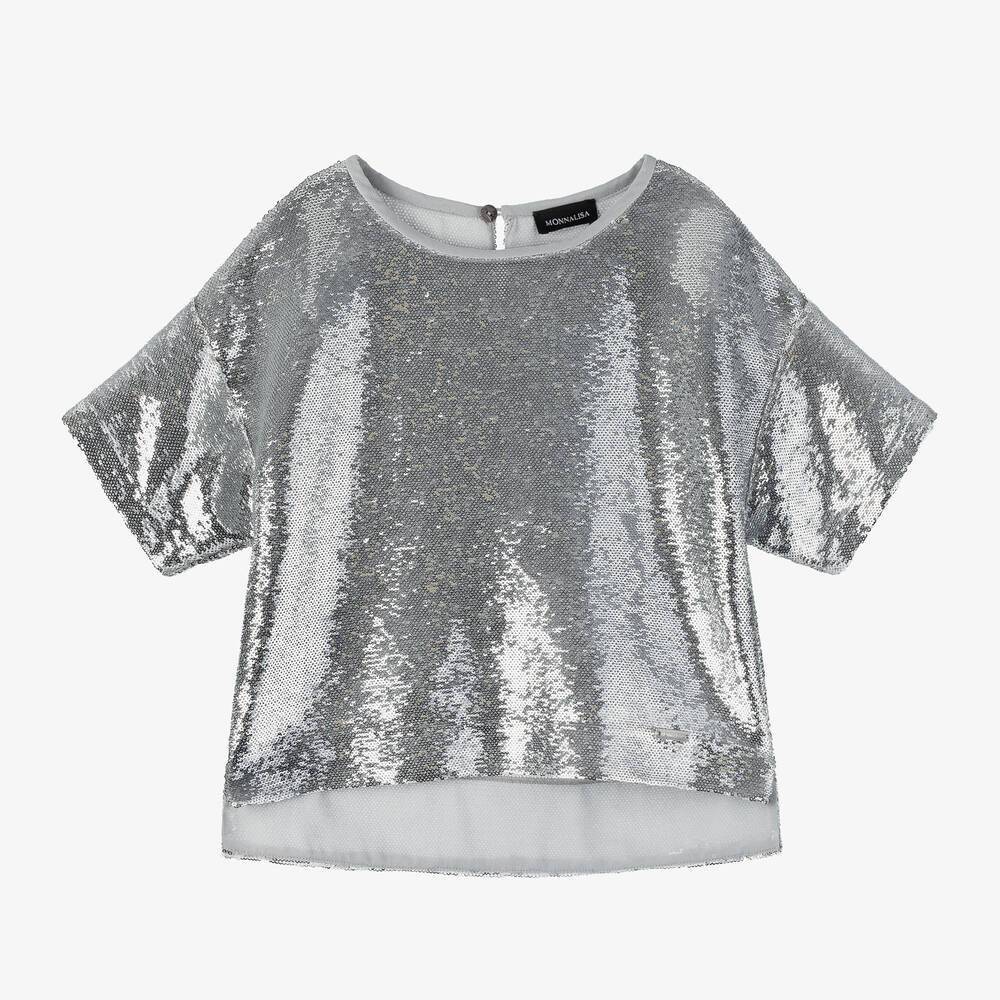 Sparkle in Style: Girls Grey Sequin Tops for a Glamorous Look