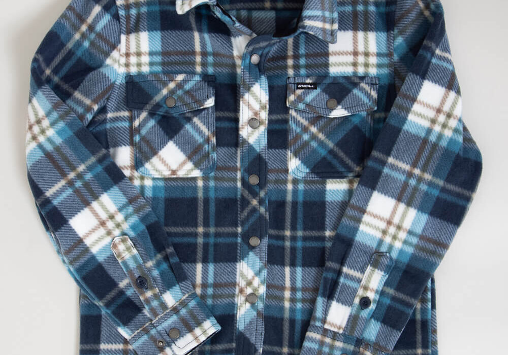 Stay Warm in Style: Kids Grey Red Flannel Shirts