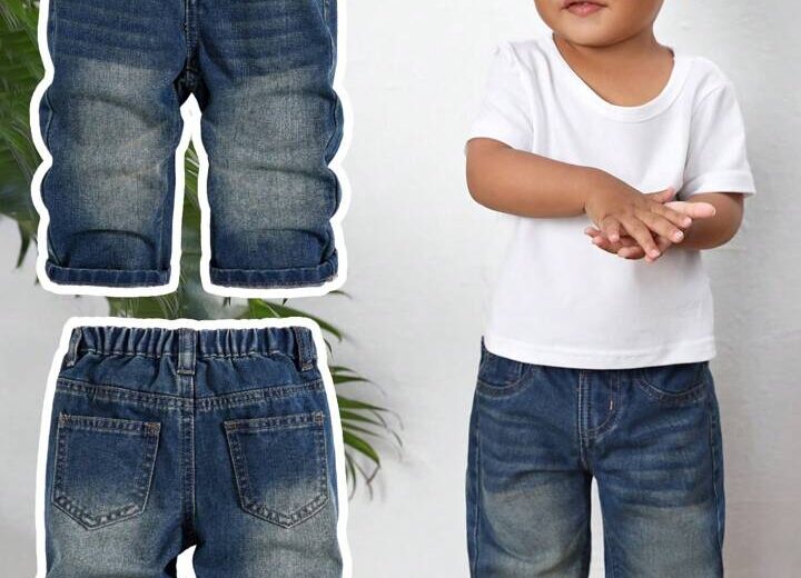 Versatile And Trendy: Light Blue Straight Fit Jeans for Boys