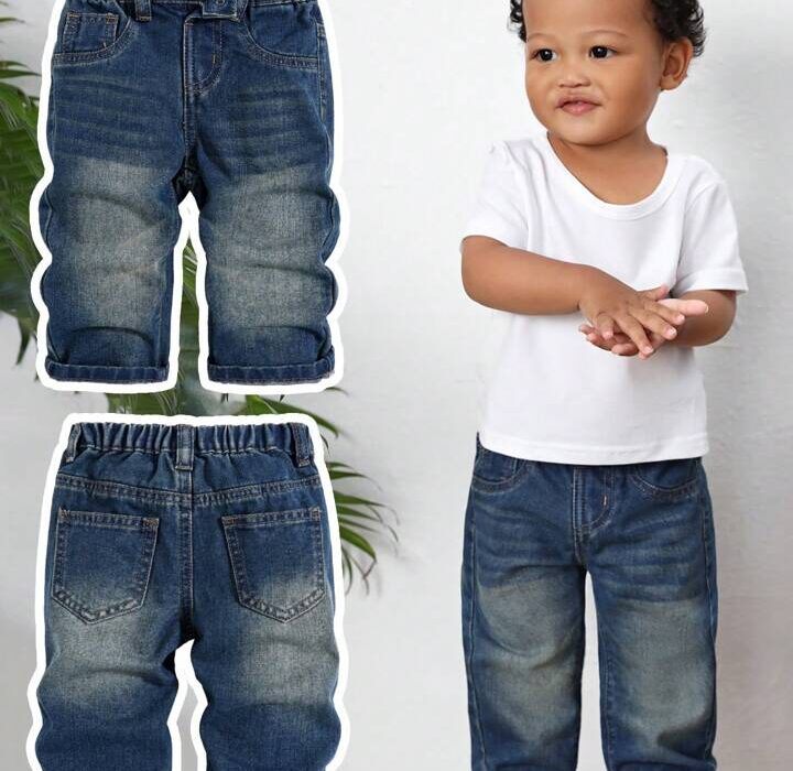 Versatile And Trendy: Light Blue Straight Fit Jeans for Boys
