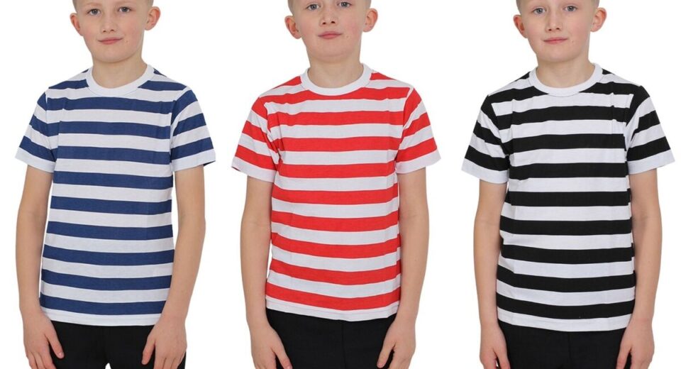 Why the White Camera Printed Stripe Shirt is a Hit With Boys