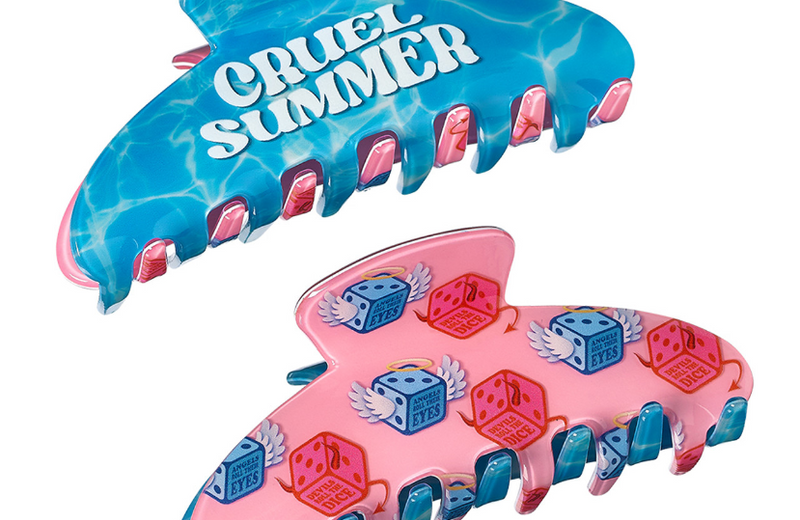 Two Sided Large Claw Clips Cruel Summer