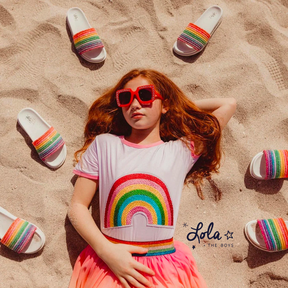 Wear The Brightest Rainbow Clothing With Lola The Boys